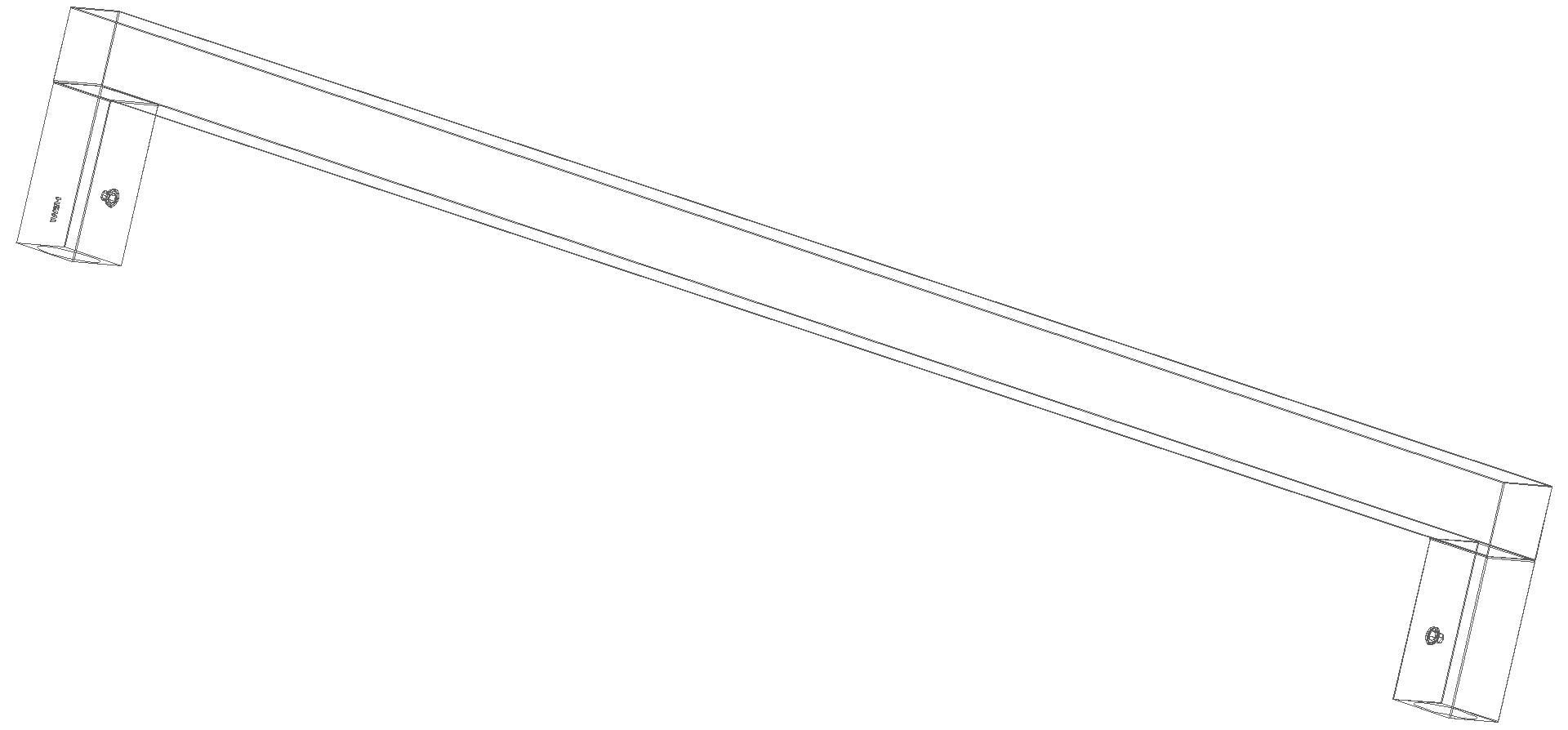 HEWI Haltegriff Sys 100, chrom, d:25mm, AM:600mm