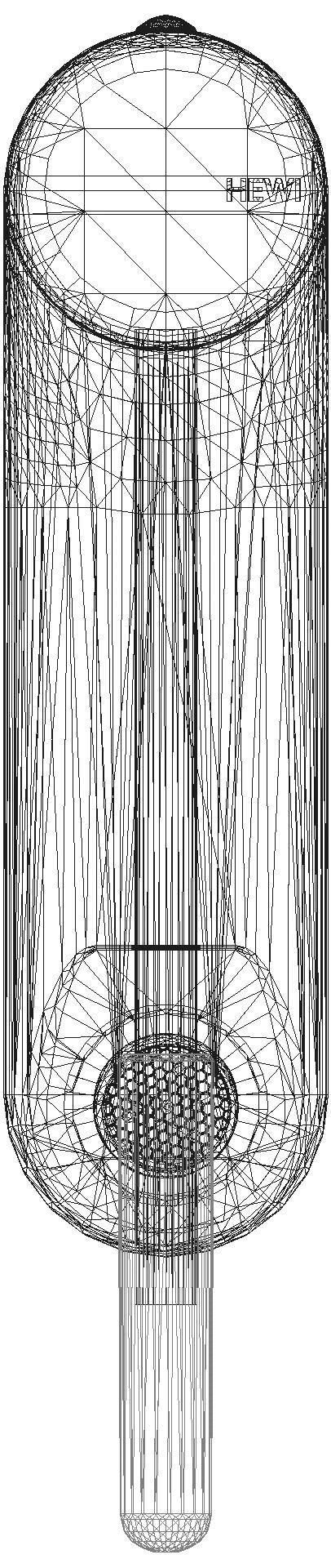 HEWI Einhebel-Waschtischmischer chrom farb.Gr.lang glzd orange