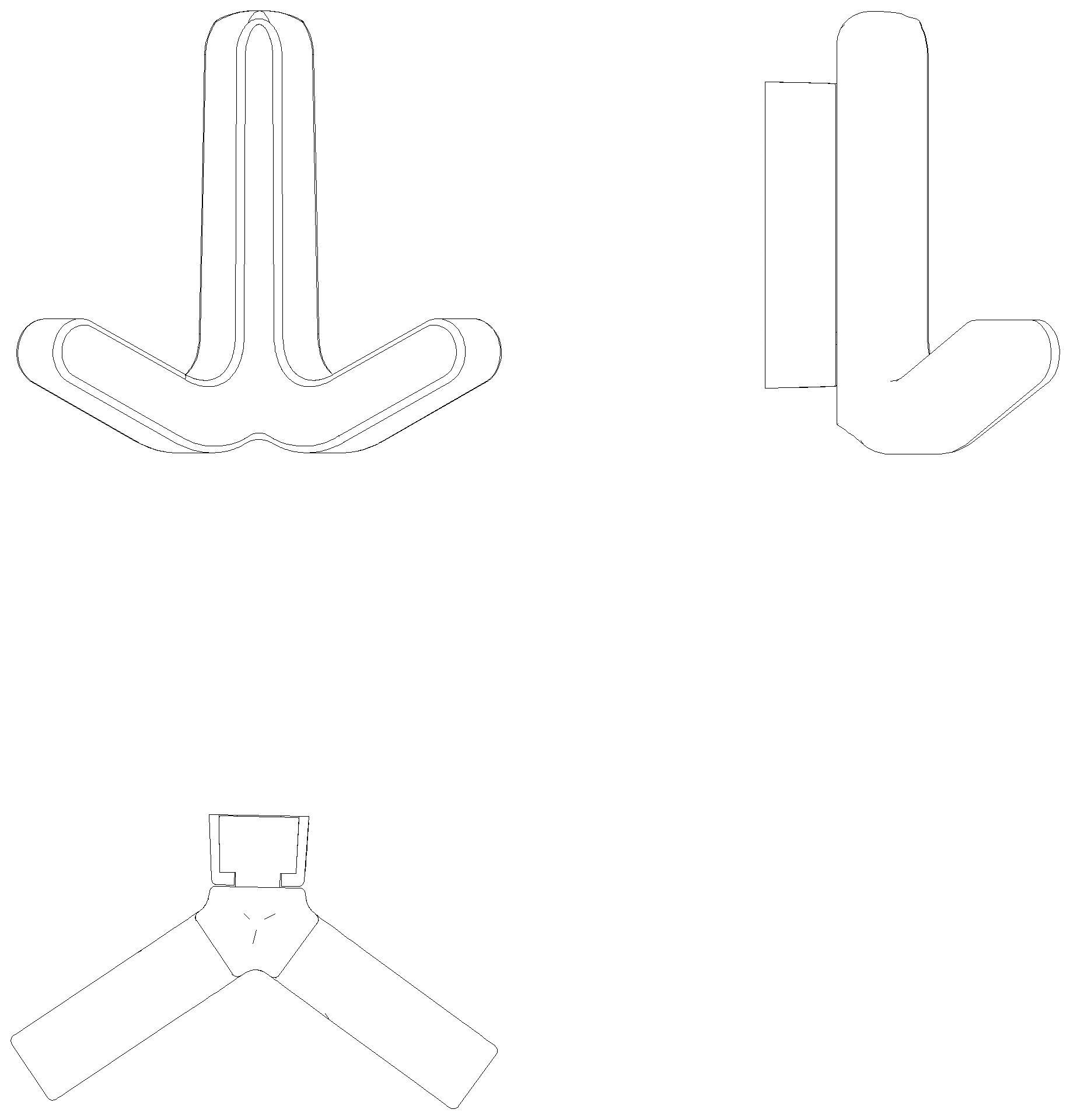 HEWI Doppelhaken S477, elastisch/matt reinweiß