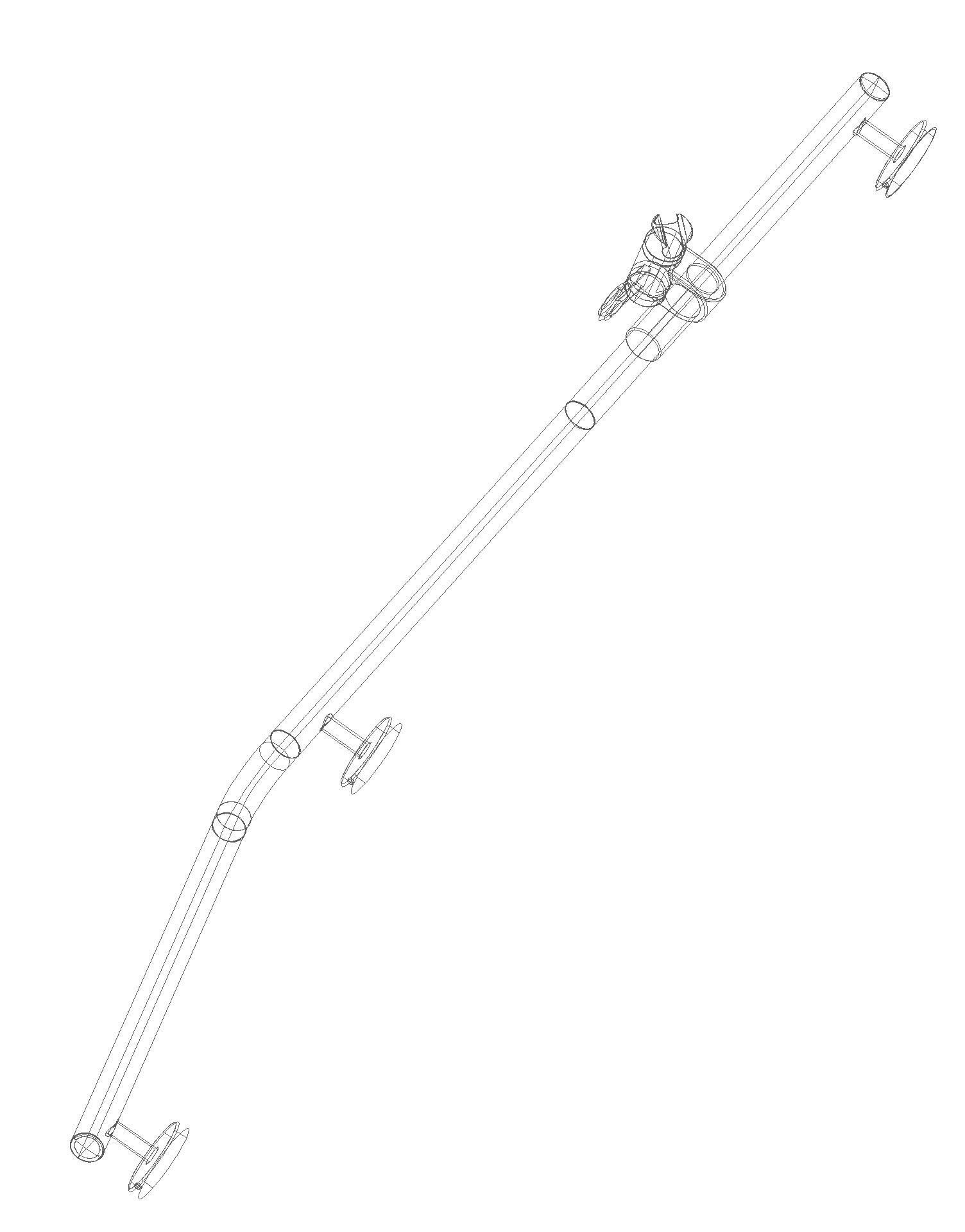 HEWI Winkelgriff m.Br.H.,AM1:1100,W1:600 m.Br.H. schwarzer Punkt signalweiß