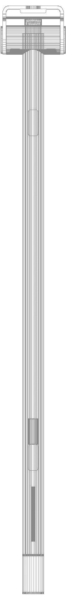 HEWI SK-Griff Duo (A), re, PRH, 900, WC-Spül(Funk), PVD nickel gebü.