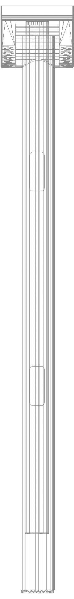 HEWI SK-Griff Duo (B), L:600, pulverbeschichtet weiß tiefmatt