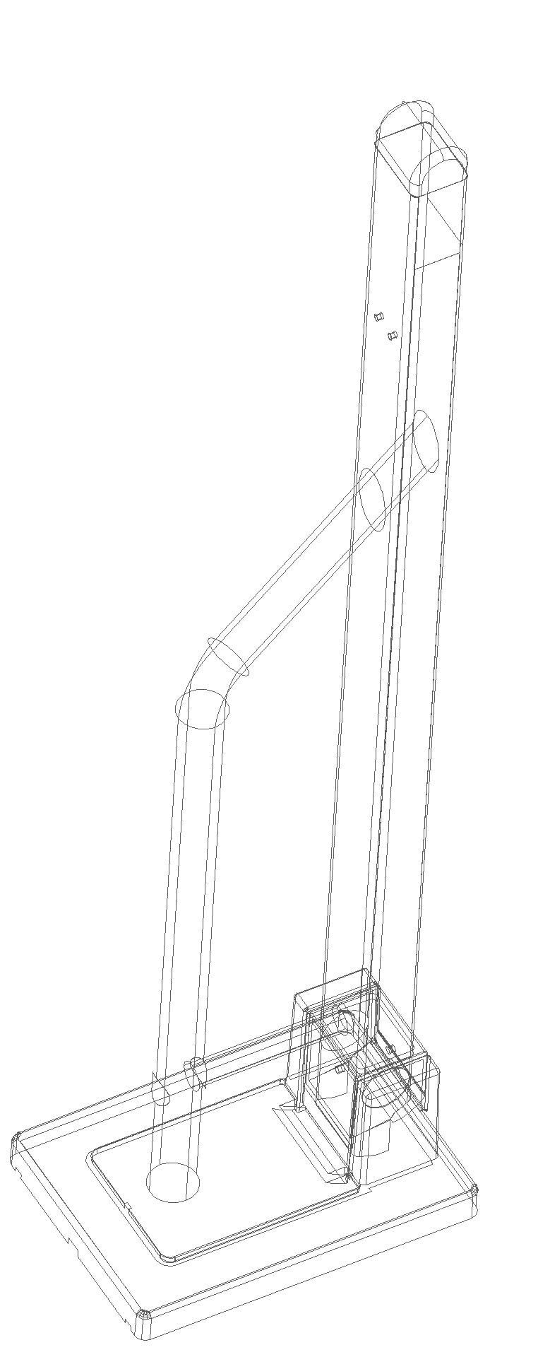 HEWI Stützklappgriff Duo, L:700mm, Vierkant B:40mm H:30mm, verchromt