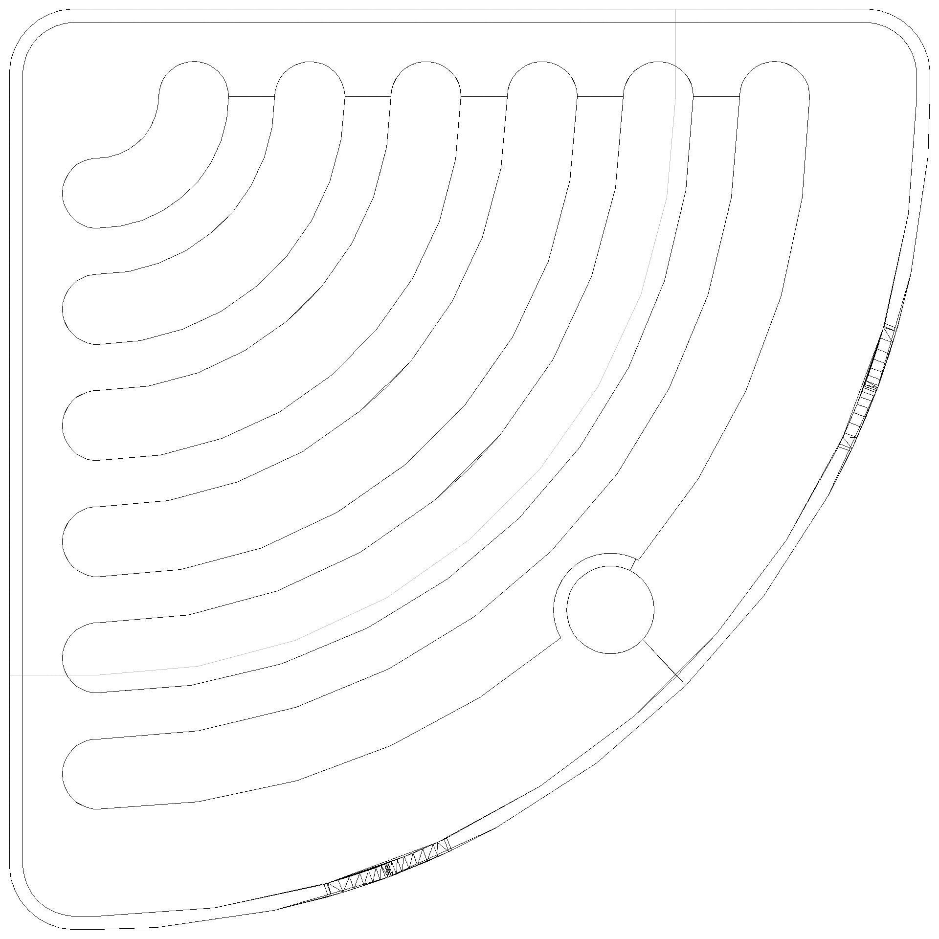 HEWI Eckablage Wandmontage, Halter chrom orange