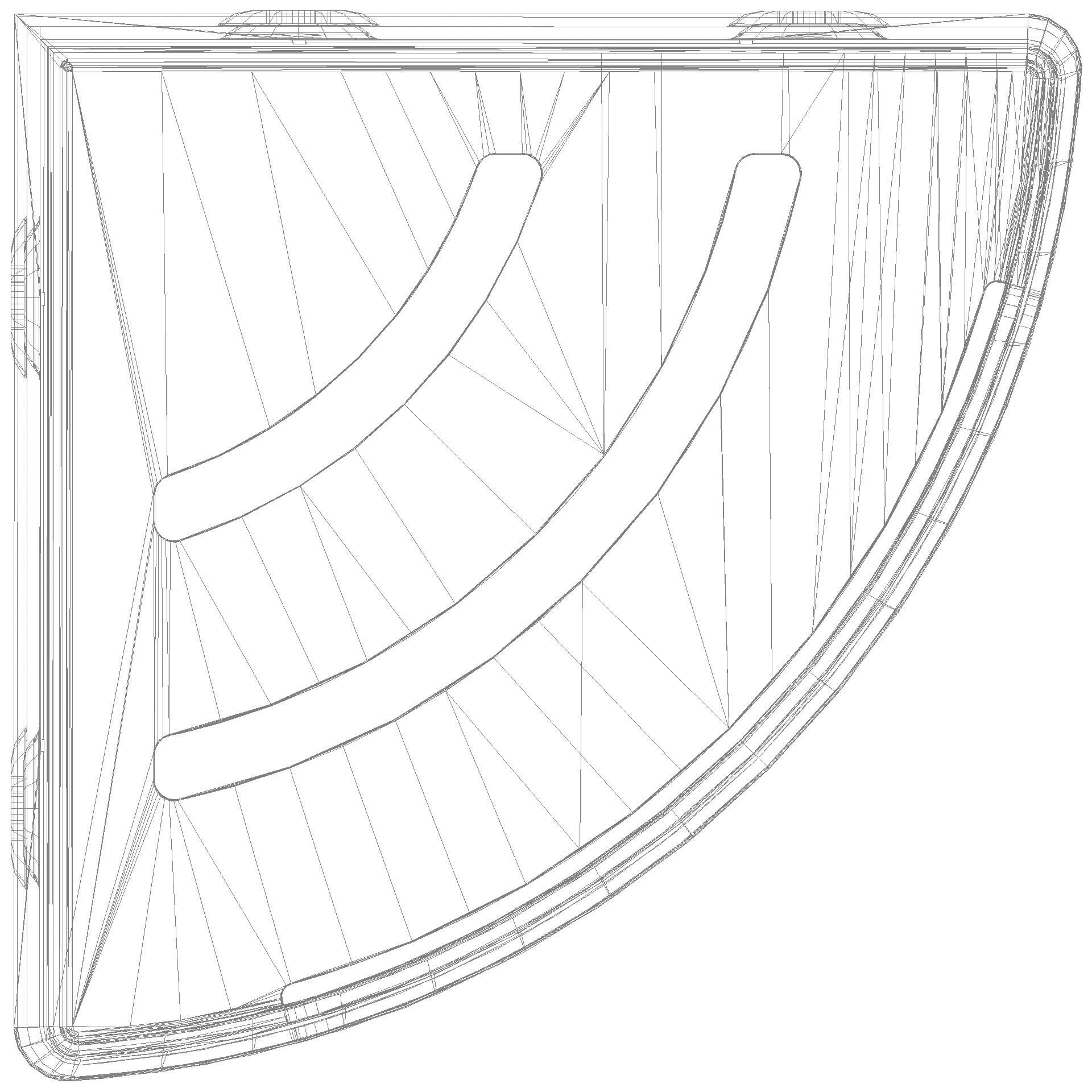 HEWI Duschkorb Ecklösung, chrom signalweiß