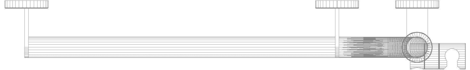 HEWI Winkelgriff m.Br.H.,d:32, A1:1250, W1:600,li,chr,Brh.Kst. signalweiß