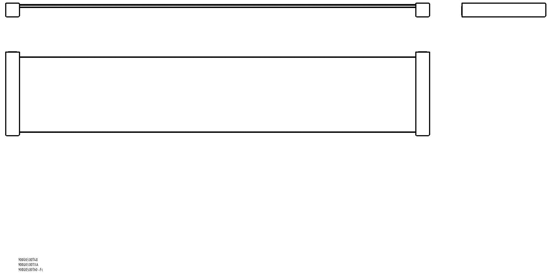 HEWI Ablage Sys 900 Q, PVD, Glaspl.,B:600mm schwarzchr glzd