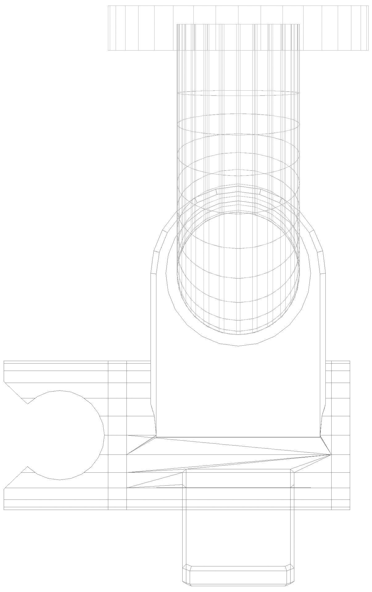 HEWI Br.H.St. Ser 805, d:33mm, AM:900mm, BM211.2, m.Br.H. signalweiß
