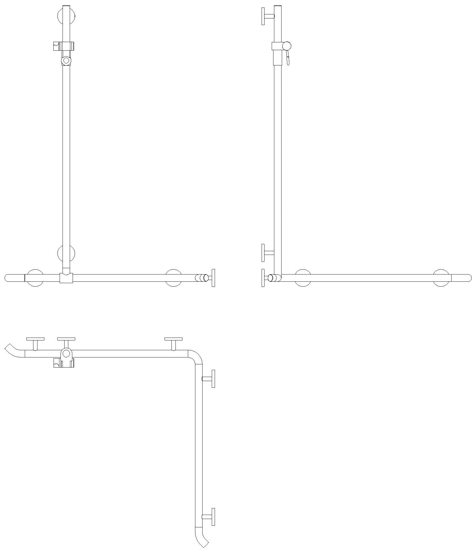HEWI DUHA m.Br.H.St.,AM1:1250, W1/2:962, Br.H. m.schwarzem Punkt reinweiß