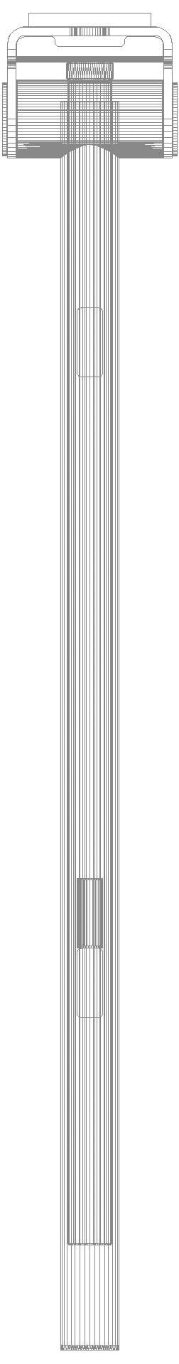 HEWI mob.SK-Griff Duo (A),li,750,WC-Spül (Funk),PVD nickel gebü.