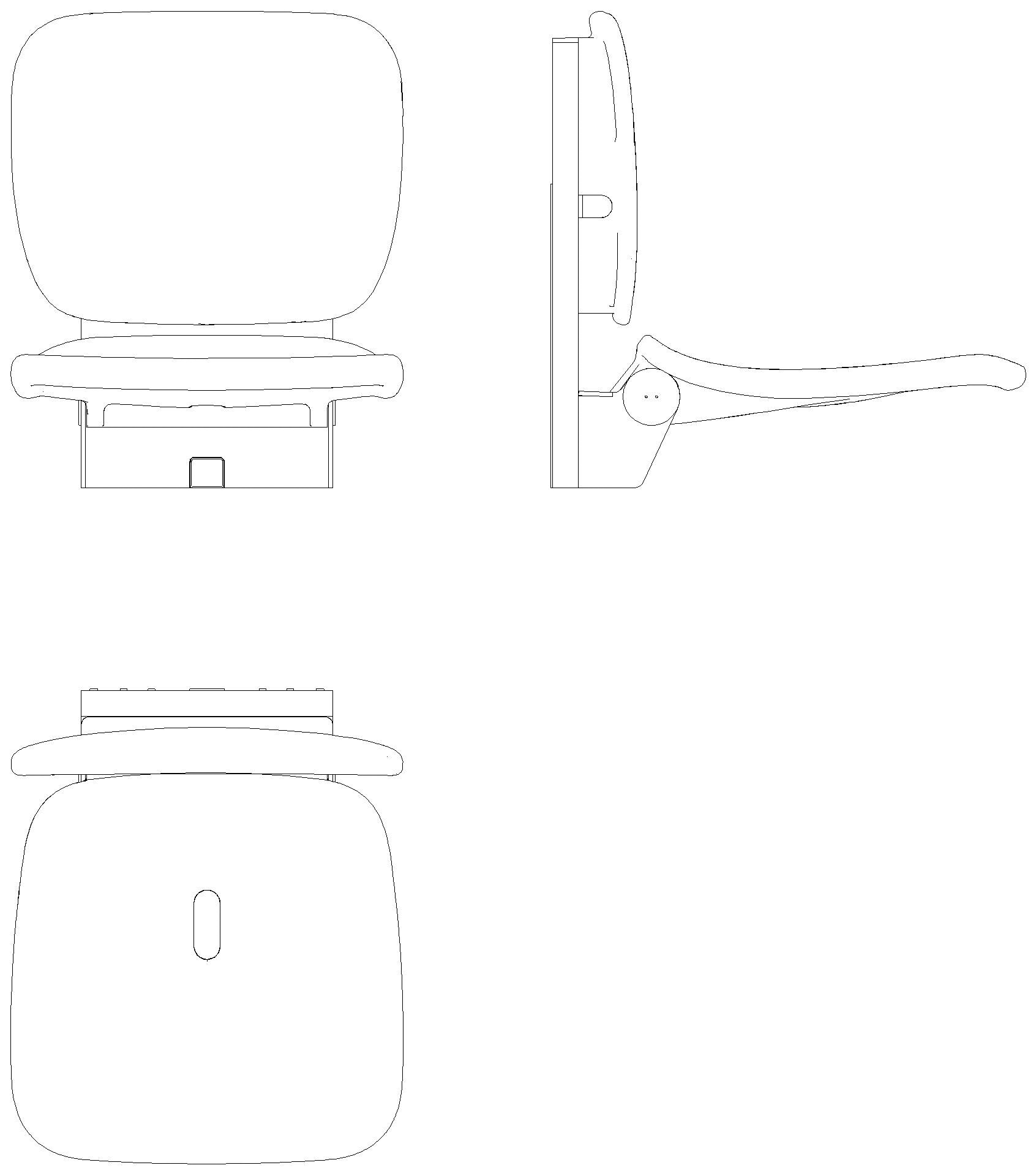 HEWI Klappsitz Komfort mit Höhenverstellung anthr hgl-atm