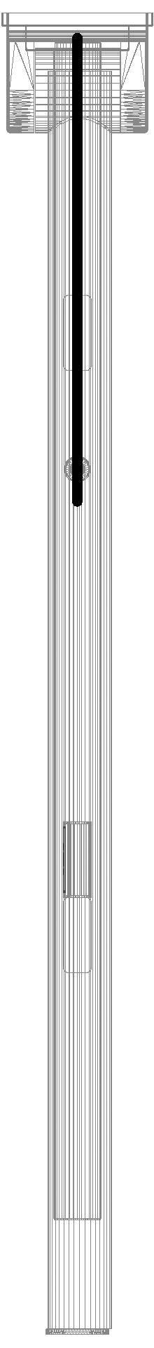 HEWI SK-Griff Duo (B),li,700,WC-Spül/FKT (E-Ausf.),chrom