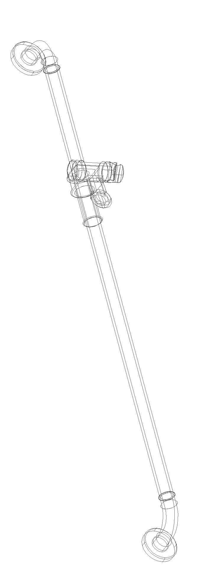 HEWI Brausehalterstange Ser 477, matt, AM:1100mm, m.Br.H. signalweiß