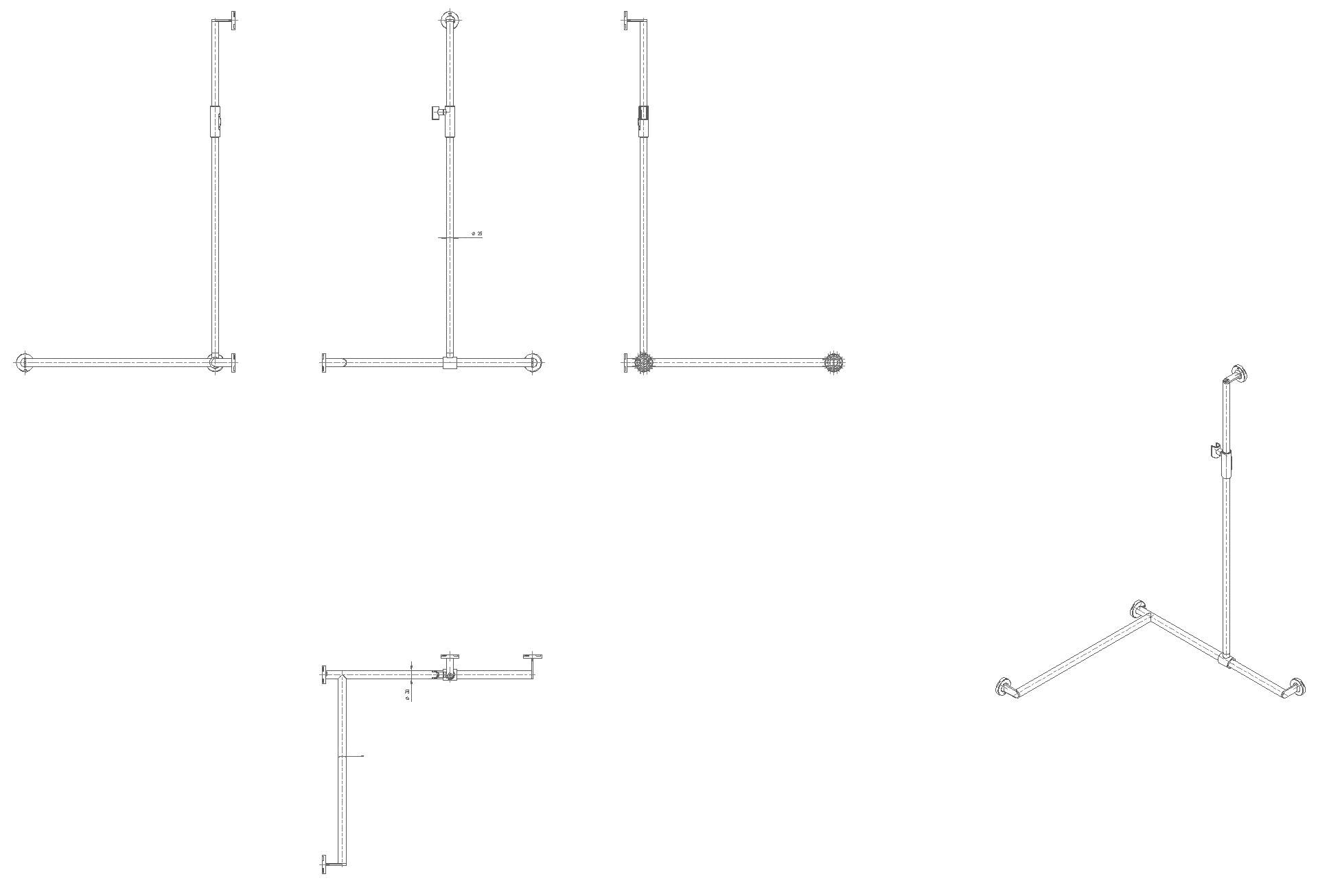 HEWI DUHA, d:25/30, A1:1250, W1/W2:765, li, chr, Br.H.mag.