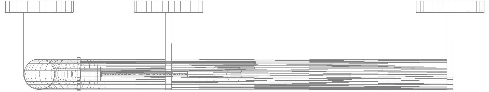 HEWI Winkelgriff, d:30, PRH, A1:900, W1:400, re, plvb weiß tiefmatt