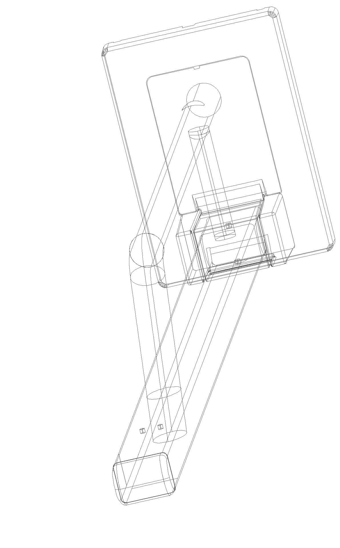 HEWI Stützklappgriff Duo, L:900mm, Vierkant B:40mm H:30mm, verchromt