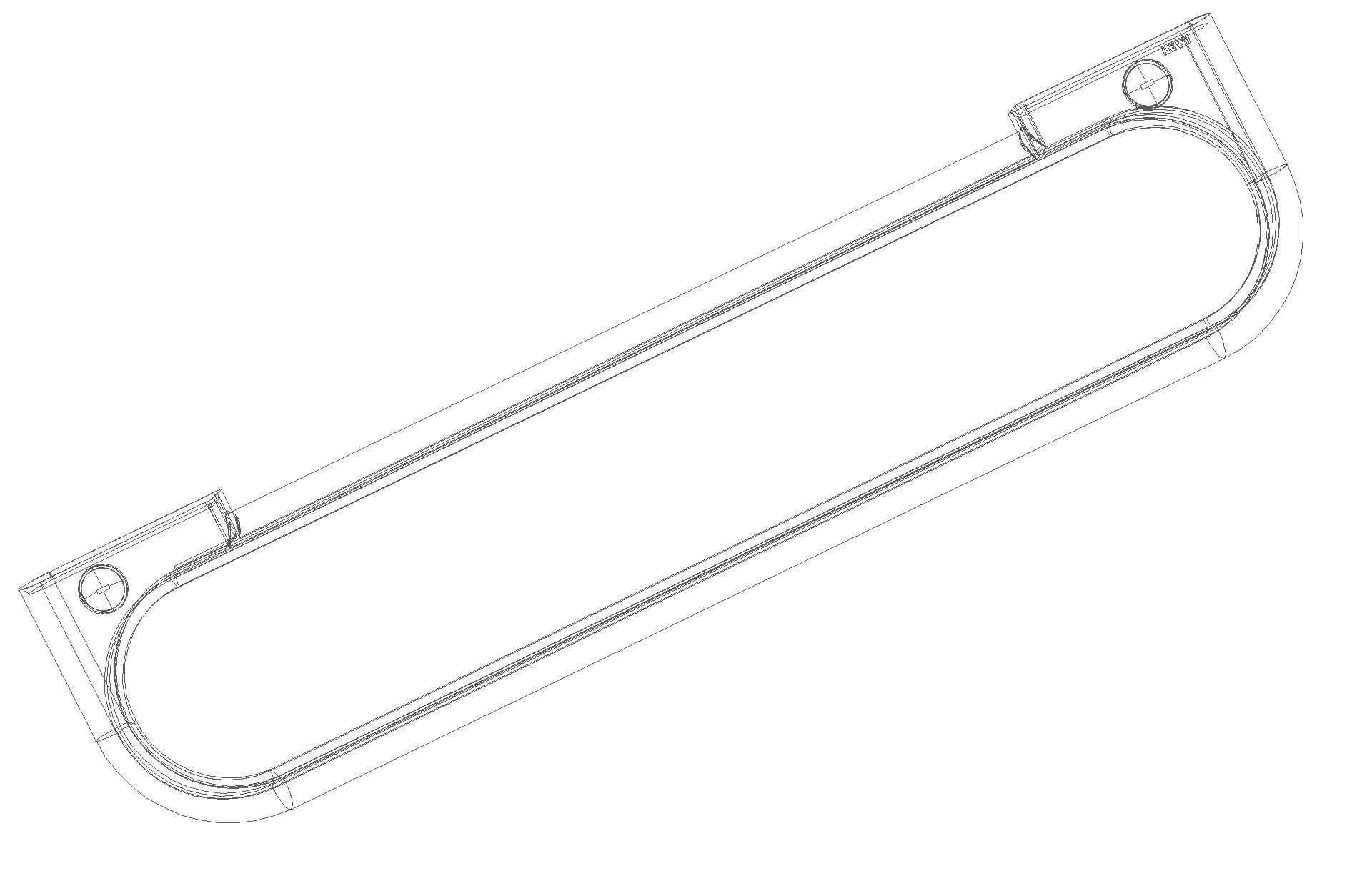 HEWI Ablage Ser 477 eingesp.Glasplatte, matt weiß lichtgrau