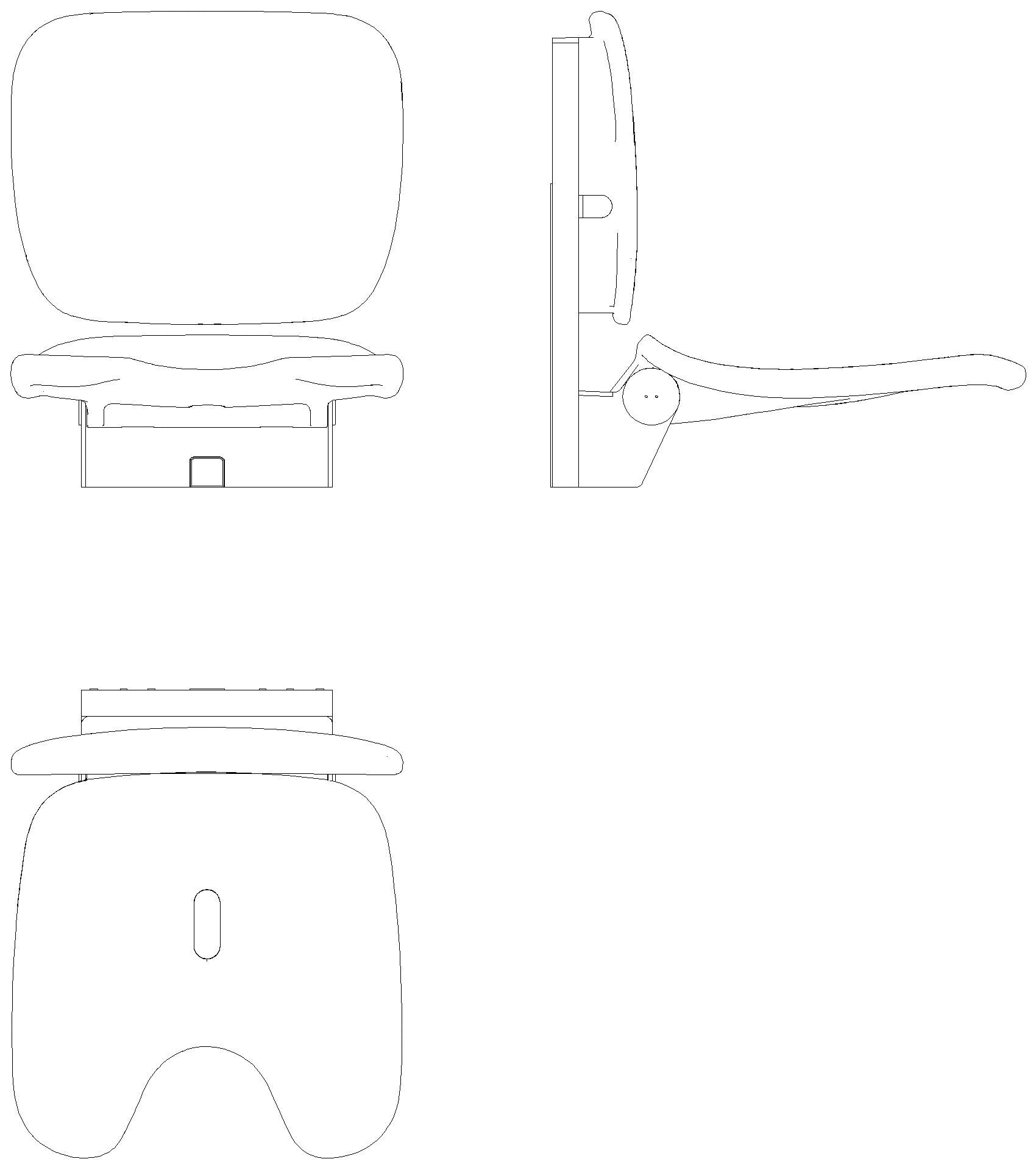 HEWI Klappsitz Komfort, Schamausschnitt mit Höhenverstellung weiß hgl-wem