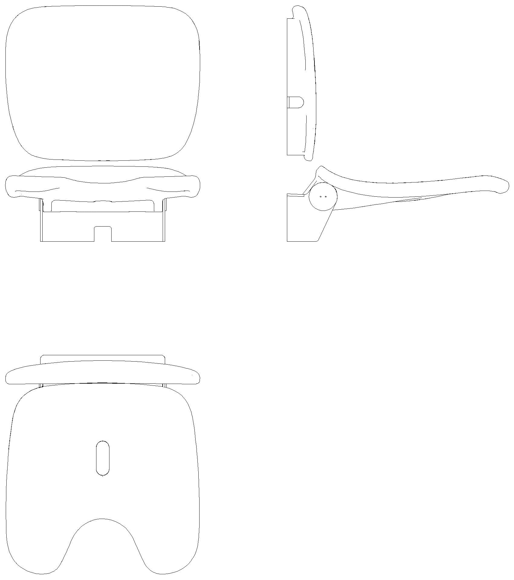 HEWI Klappsitz Komfort, Schamausschnitt weiß hgl-wem