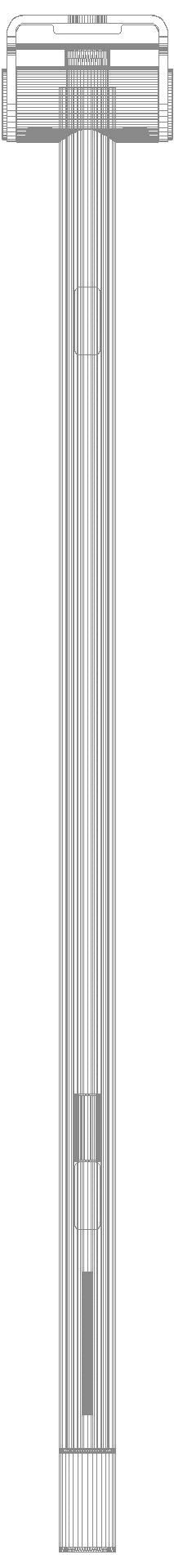HEWI SK-Griff Duo (A), li, PRH, 900, WC-Spül(Funk), PVD nickel gebü.