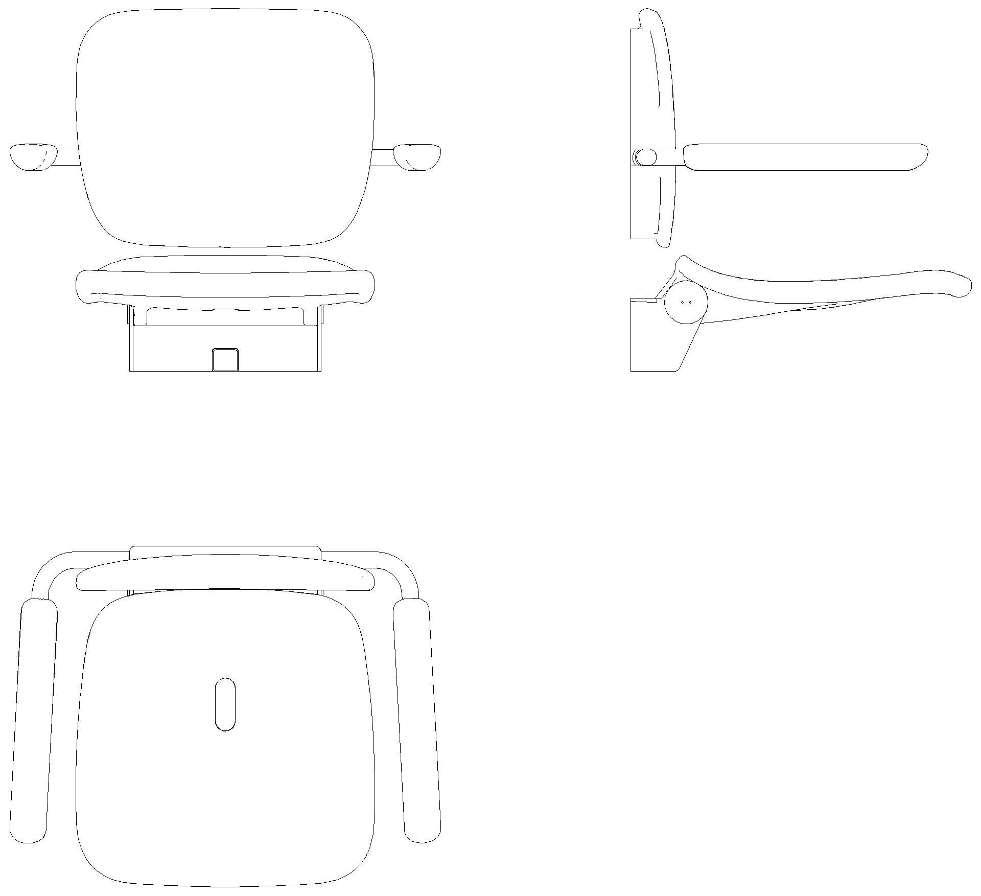 HEWI Klappsitz Premium anthr hgl-atm