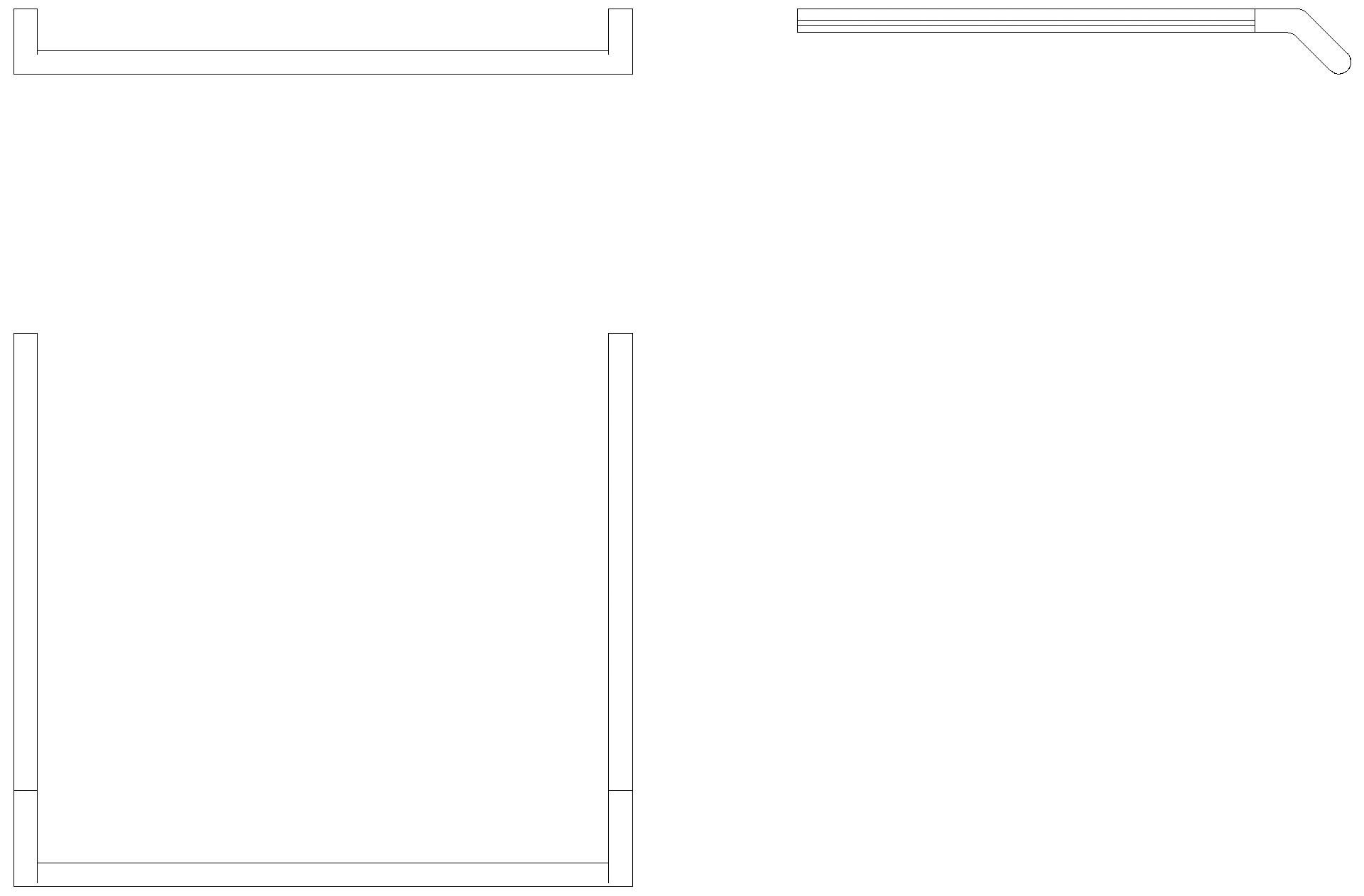 HEWI Waschtischprofile mit Haltegriff, d:25mm, plvb weiß tiefmatt