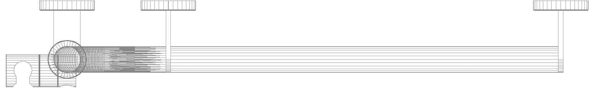 HEWI Winkelgriff m.Br.H.,d:32, A1:1250, W1:600,re,Br.H. Kst. weiß tiefmatt