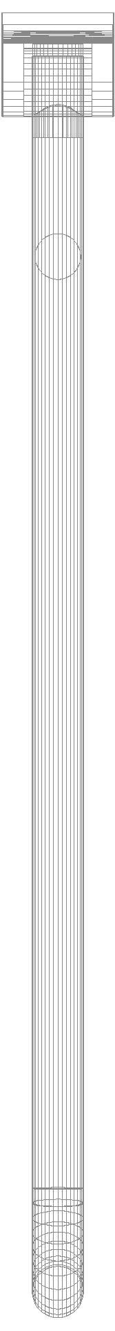 HEWI mobiler SK-Griff, Edelstahl, drehbar, L:850mm