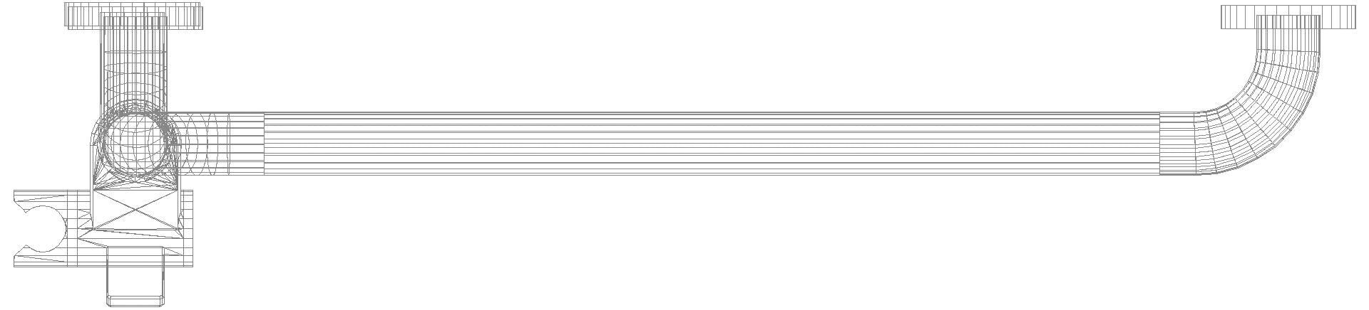 HEWI Winkelgriff m.Br.H.Stg.Ser 805, re, d:33mm, AM1:1250, W1:600 anthrazgr
