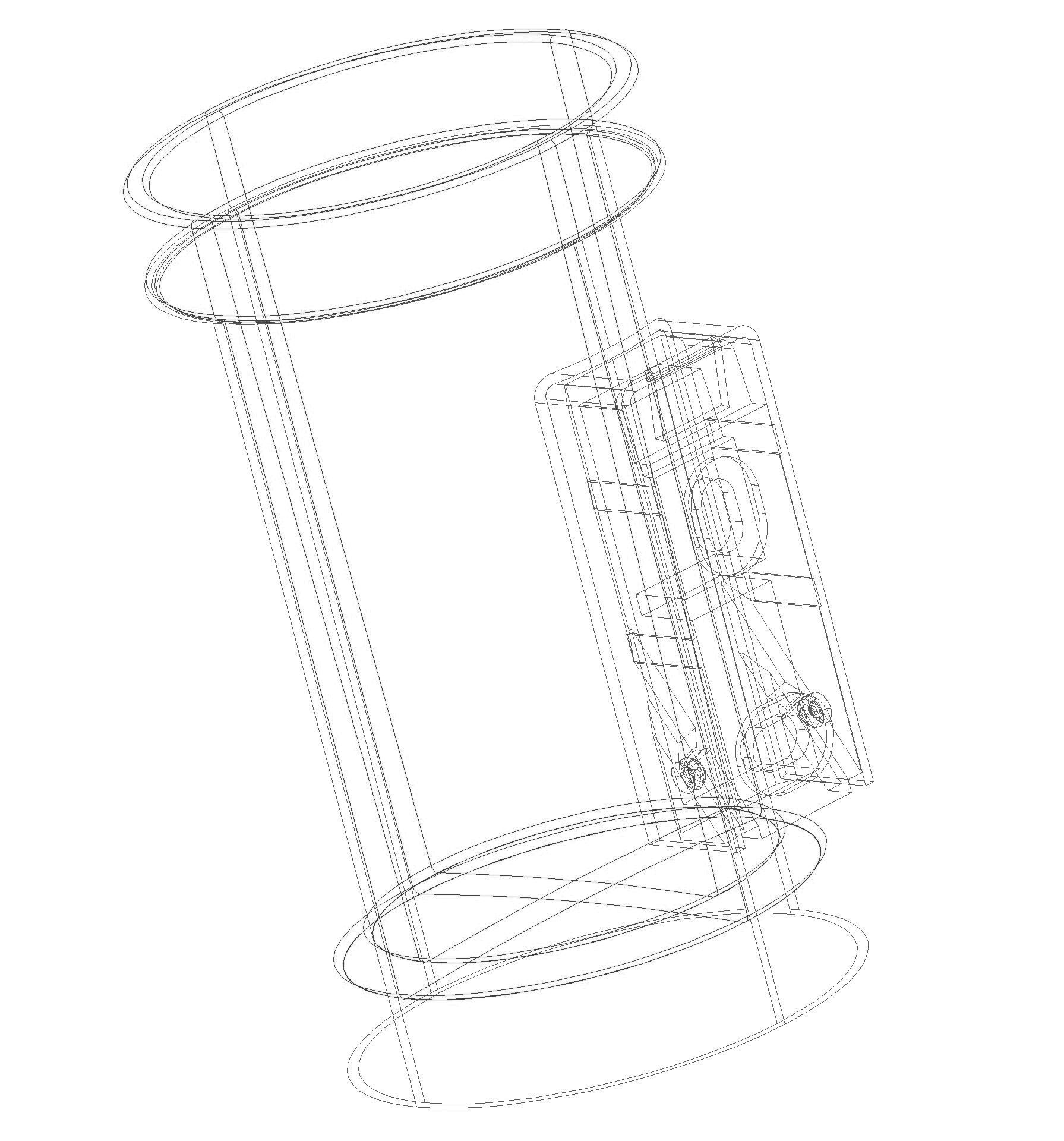 HEWI Becher m. Halter Sys 162, Halter edst. Becher Kst. anthrazgr