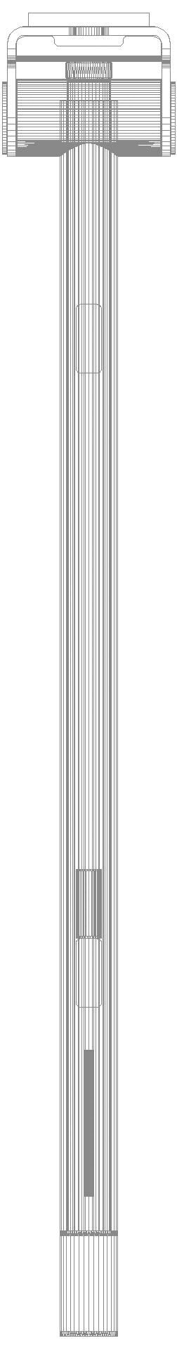 HEWI mob. SK-Griff Duo (A),re,PRH,750, WC-Spül(Funk),schliff