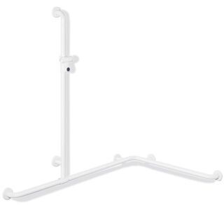 HEWI Duschhandlauf mit verschiebbarer Brausehalterstange (USA) der Serie 801