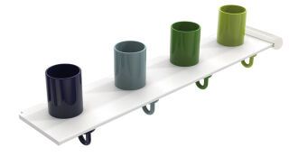 HEWI Heinrich Wilke - HEWI Erweiterungsset Zahnputzbecherleiste mit Haken