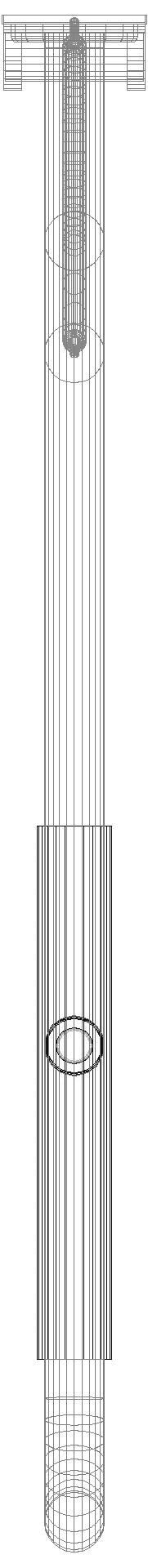 HEWI Stützklappgriff drehb. Ser 801, WC-Spülung/Armp. L:850mm umbra