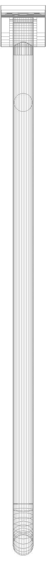 HEWI mobiler SK-Griff, Edelstahl, drehbar, L:900mm