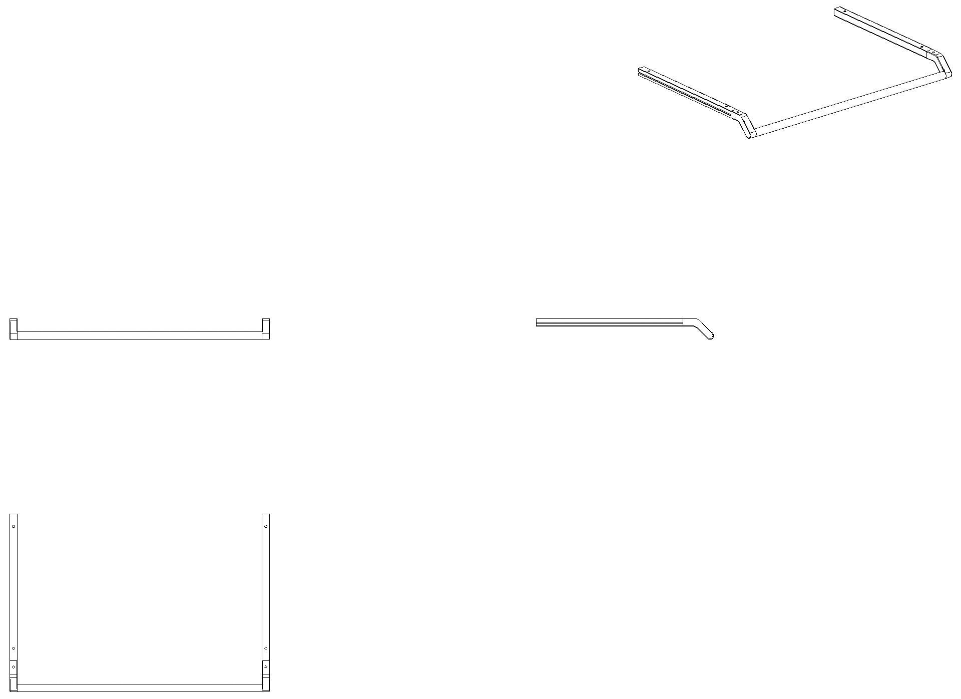 HEWI WT-Profile mit Haltegriff 848 mm f. 950.13.30..plvb dgrau tma