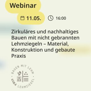 Webinar: Bauen mit Lehm