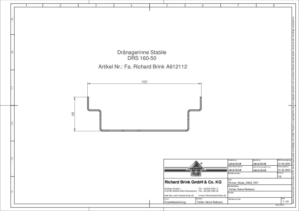 Dränagerinne Stabile
