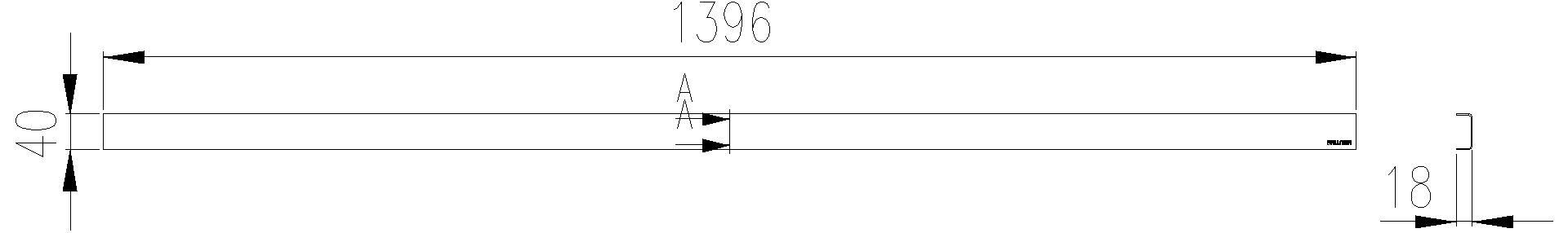 Dallmer - DALLMER Abdeckung CeraLine Standard, 1400 mm
