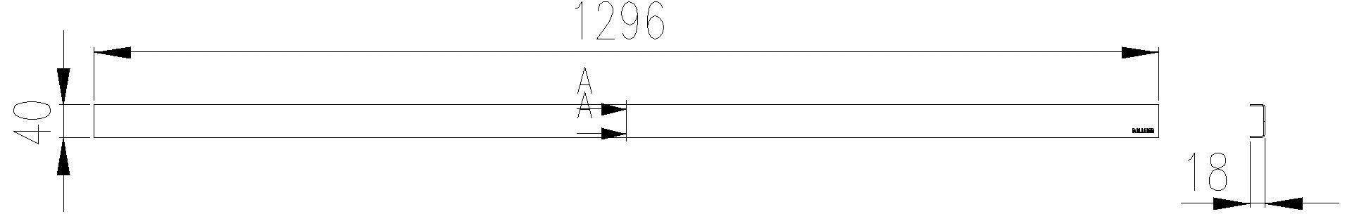 DALLMER Abdeckung CeraLine Standard, 1300 mm
