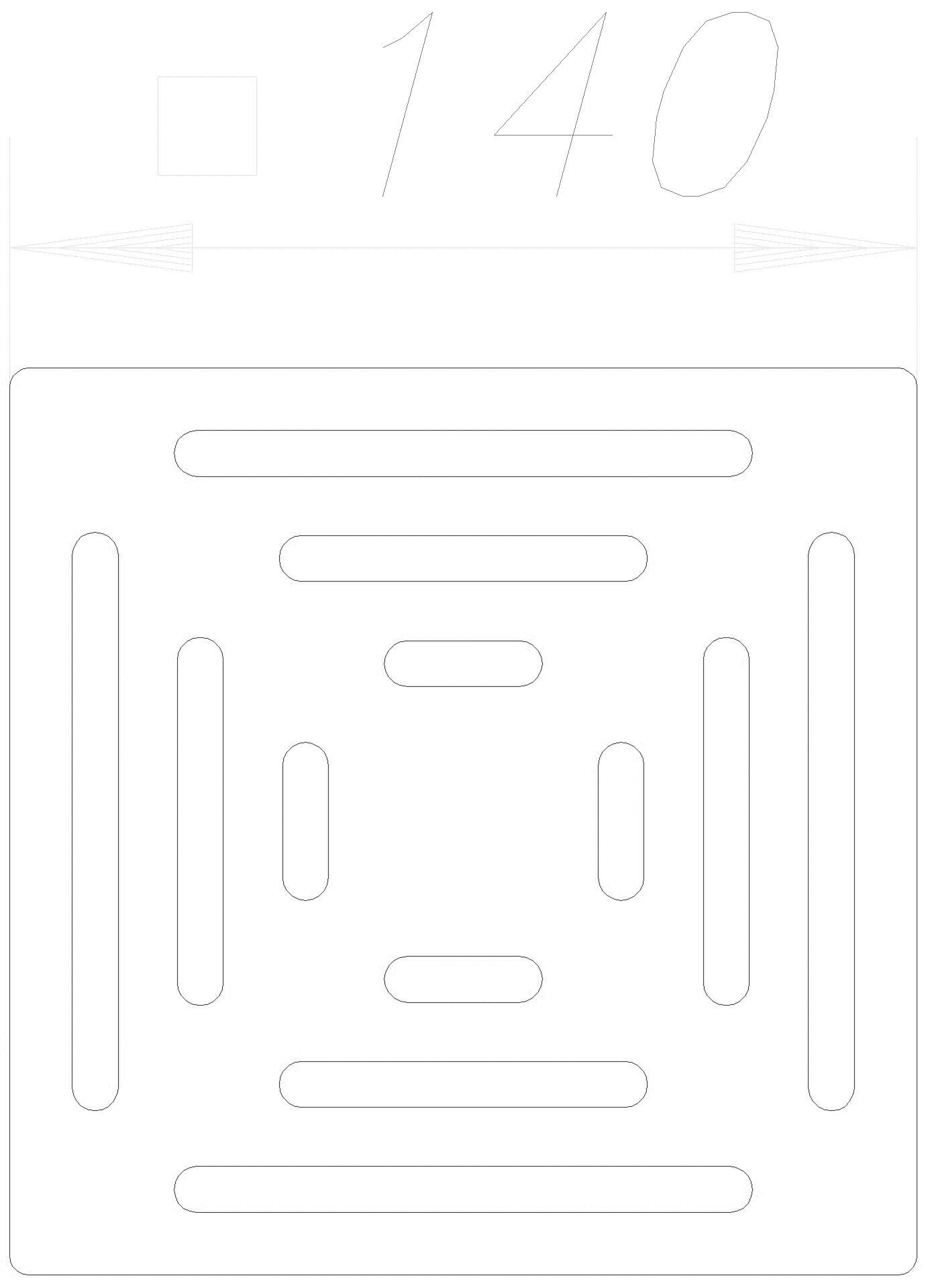 DALLMER Rost E 140, 140 x 140 mm