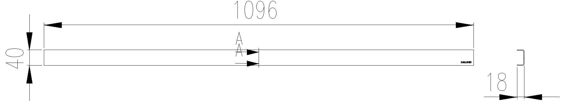 Dallmer - DALLMER Abdeckung CeraLine Standard, 1100 mm