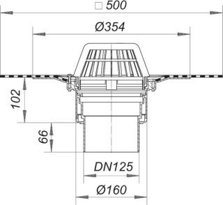 DALLMER DallBit Dachablauf 62 D Dallmer - DALLMER DallBit Dachablauf 62 D