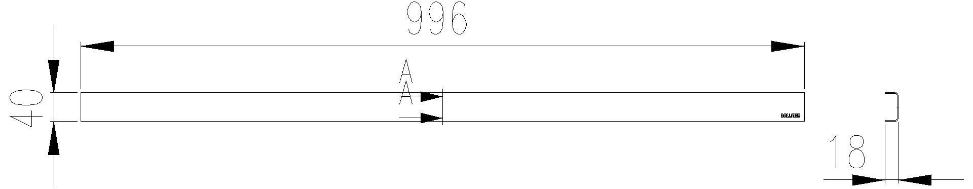 DALLMER Abdeckung CeraLine Standard, 1000 mm