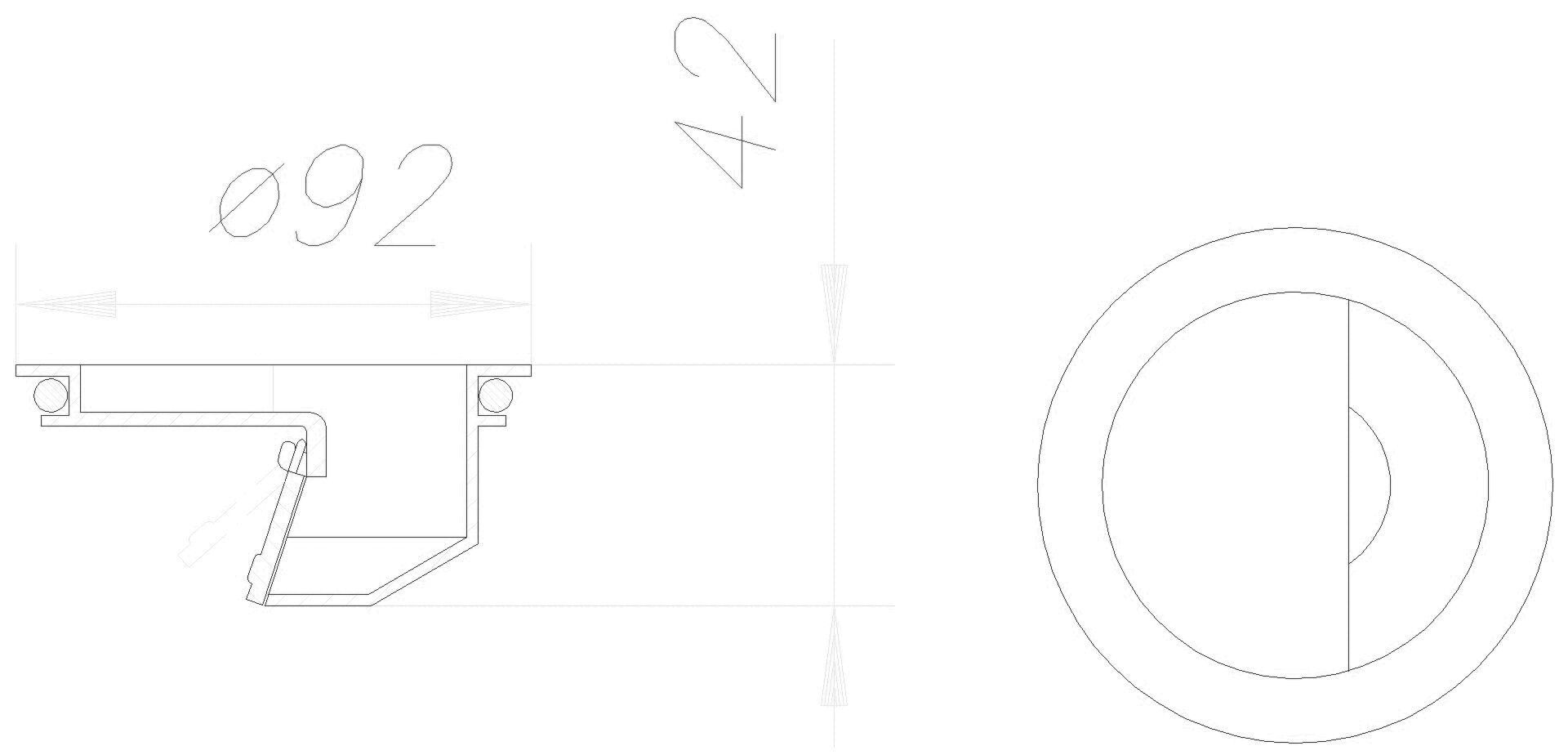 DALLMER Geruch- u. Schaumsperre S 10, d: 92 mm
