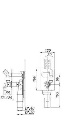 DALLMER Wandeinbau-Waschgeräte-Siphon 406 Dallmer - DALLMER Wandeinbau-Waschgeräte-Siphon 406