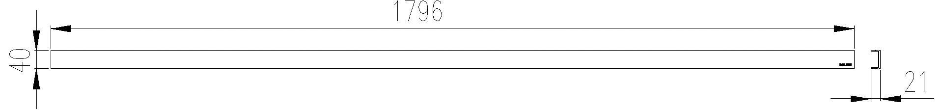 Dallmer - DALLMER Abdeckung CeraLine Design matt, 1800 mm