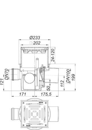 DALLMER DallFlex DallSafe Rückstau-Kellerablauf Dallmer - DALLMER DallFlex DallSafe Rückstau-Kellerablauf