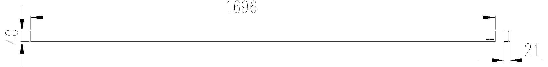 Dallmer - DALLMER Abdeckung CeraLine Design matt, 1700 mm