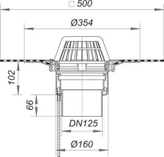DALLMER DallBit Dachablauf 62 D Dallmer - DALLMER DallBit Dachablauf 62 D